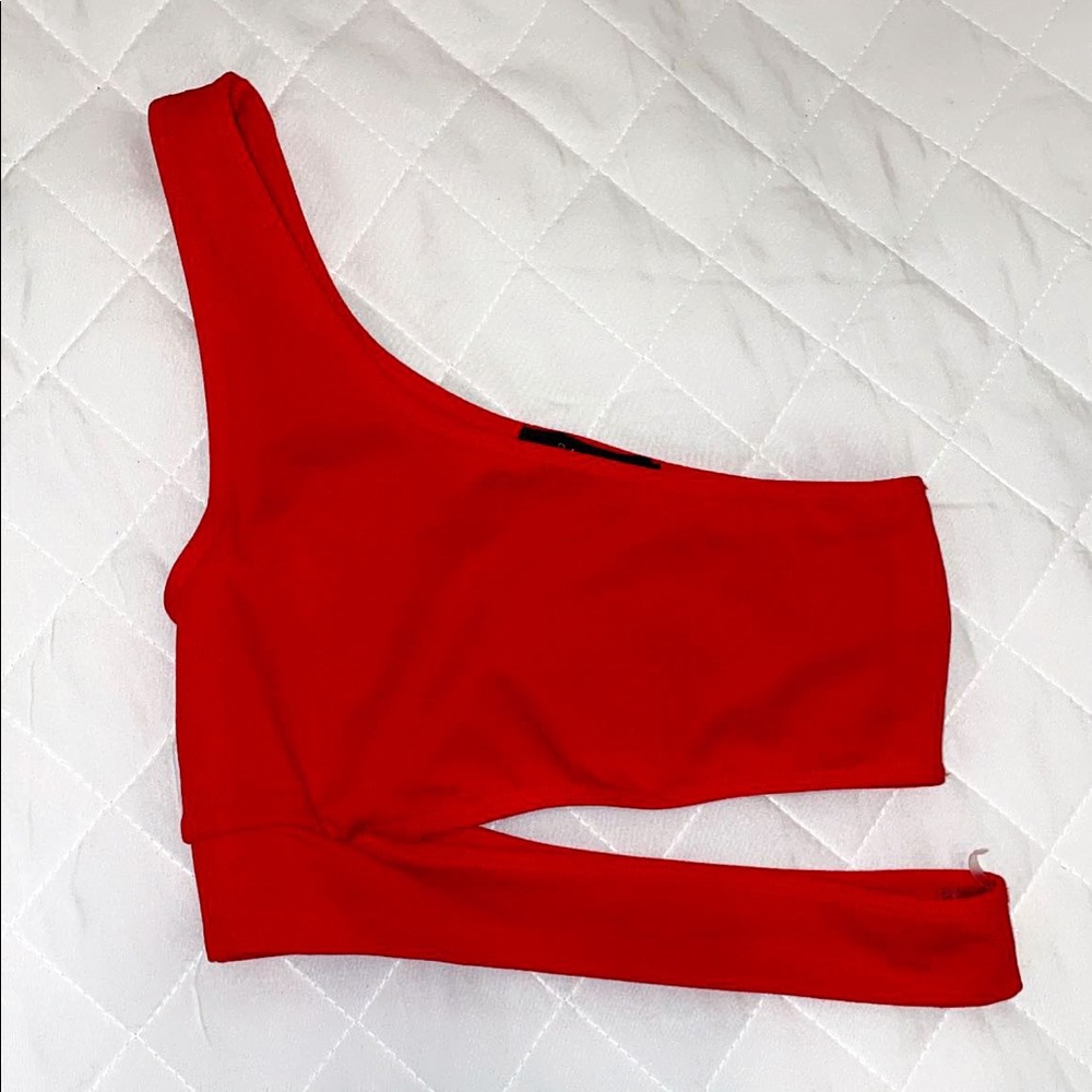 Papaya cute strappy crop top